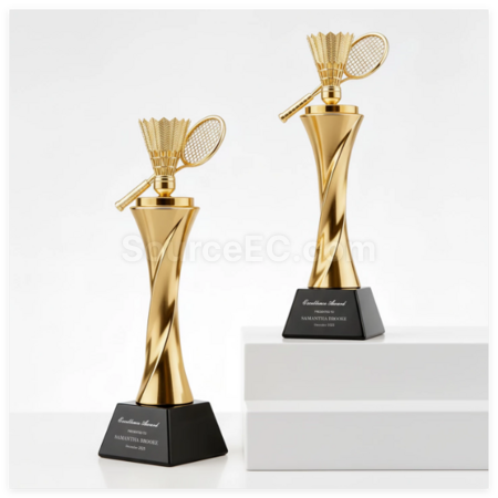 Customization Badminton Resin Trophy Corporate Gifts