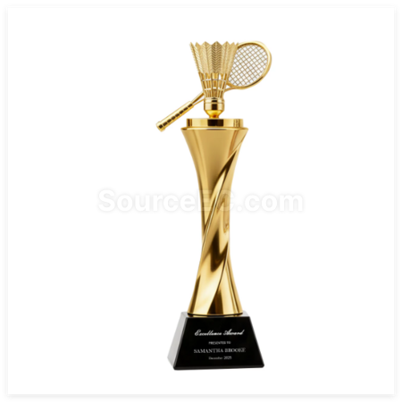 Customization Badminton Resin Trophy Corporate Gifts