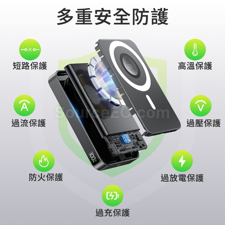 Customization 4-in-1 Foldable Bracket Magnetic Power Bank Corporate Gifts