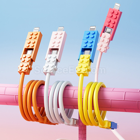 Customization 4-in-1 Building Block Charging Cable Corporate Gifts