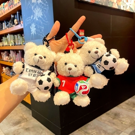 Customization Football Bear Pendant Keychain Corporate Gifts