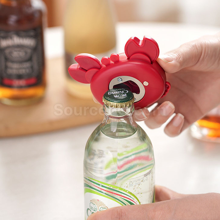 Customization 3-in-1 Crab Bottle Opener, Can Opener and Scissors, Magnetic Refrigerator Sticker Corporate Gifts