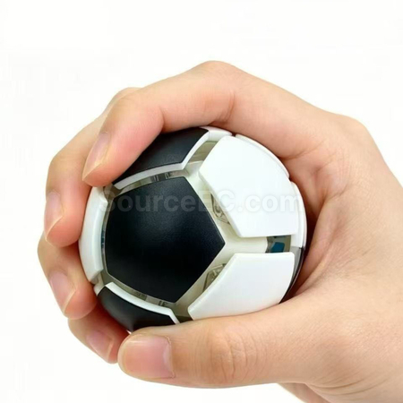 Customization Football Stress Relief Ball-shaped Button Keychain Corporate Gifts