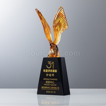 Customization Bird Crystal Trophy Corporate Gifts