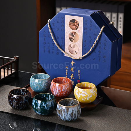 Customization Octagonal Gift Box Tea Set Corporate Gifts