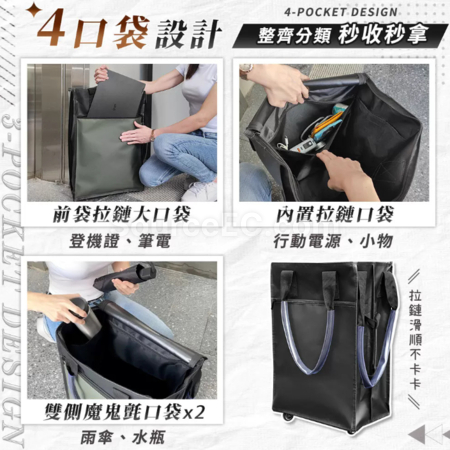 Customization Waterproof, Detachable Wheel, Multi-Functional Folding Carry-On Bag Corporate Gifts