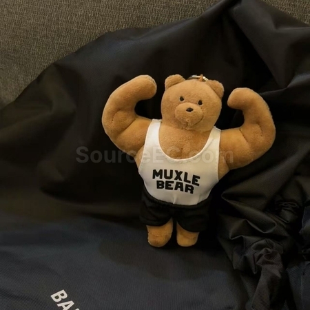 Customization Muscular bear doll keychain pendant Corporate Gifts
