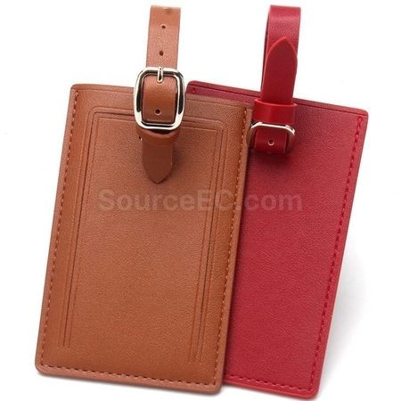 Customization PU Square Luggage Tag Corporate Gifts