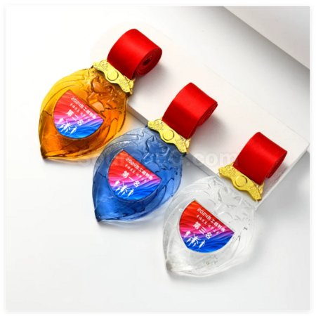 Customization Glass Medals Corporate Gifts