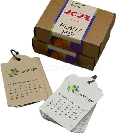 Customization Seed Paper Calendar Desk Calendar Corporate Gifts