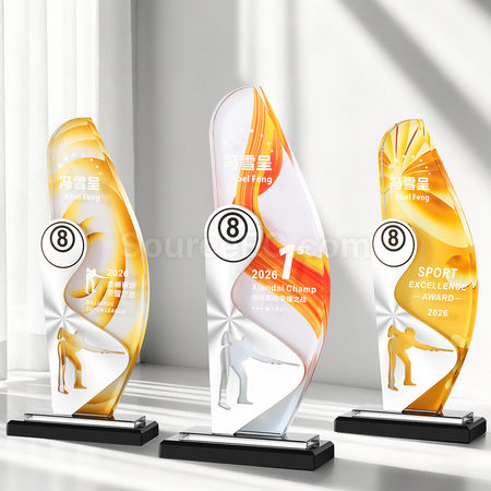 Customization Aluminum Crystal Trophy Corporate Gifts