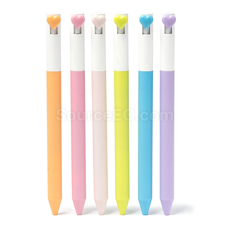 Low-center-of-gravity heart-themed neutral pen