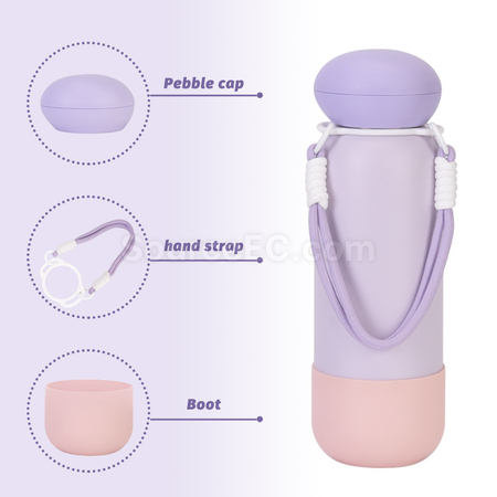 Customization Portable Carrying Strap Color-Blocked Thermos Cup Corporate Gifts