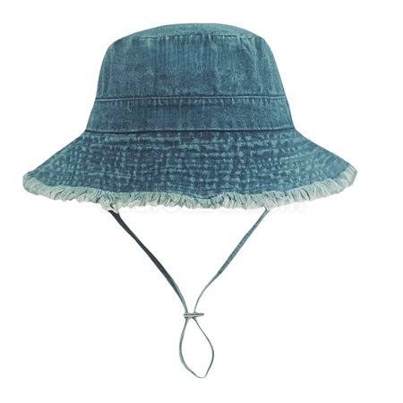 Customization Frayed Solid‑Color Cotton Bucket Hat Corporate Gifts