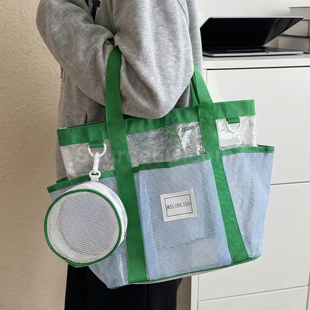 Customization Dry‑Wet Separation Breathable Mesh Tote Bag Corporate Gifts