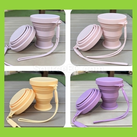 Customization Colorful And Portable Collapsible Silicone Cups Corporate Gifts