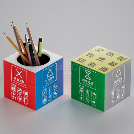Pen Holder Magic Cube