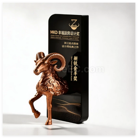 Customization Creative Leader Shaped Resin Trophy Corporate Gifts