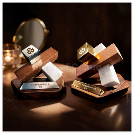 Customization Creative Geometric Metal Trophy Corporate Gifts