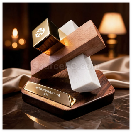 Customization Creative Geometric Metal Trophy Corporate Gifts
