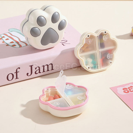 Customization Cat Paw 7-Day 8-Compartment Pill Box Corporate Gifts