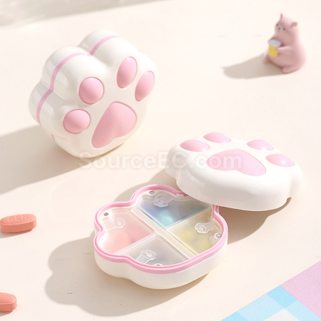 Customization Cat Paw 7-Day 8-Compartment Pill Box Corporate Gifts