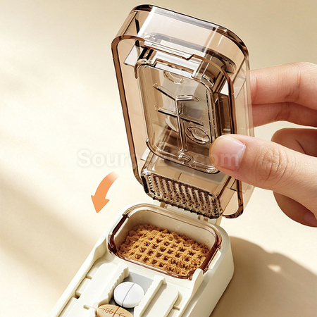 Customization 1-into-2, 3 & 4 Compartment Pill Cutter, Grinder and Pill Box Corporate Gifts