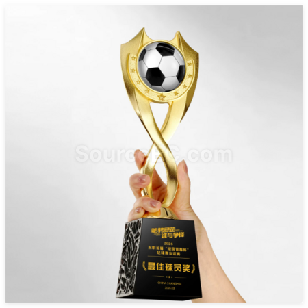 Customization Football Metal Trophy Corporate Gifts