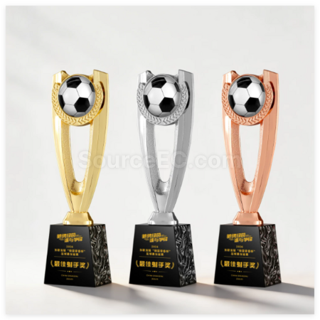 Customization Football Metal Trophy Corporate Gifts