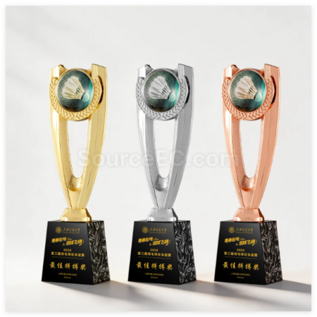 Customization Badminton Metal Trophy Corporate Gifts