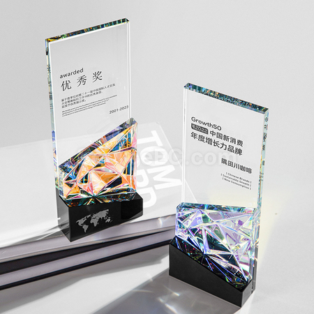 Customization Iridescent Crystal Trophy Corporate Gifts