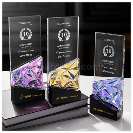 Customization Iridescent Crystal Trophy Corporate Gifts