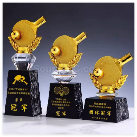 Customization Table Tennis Metal Trophy Corporate Gifts