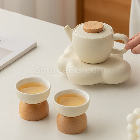 Customization Light‑Luxury Ceramic Teapot and Teacup Gift Set Corporate Gifts