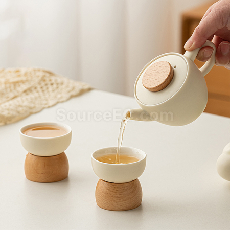 Customization Light‑Luxury Ceramic Teapot and Teacup Gift Set Corporate Gifts