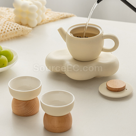 Customization Light‑Luxury Ceramic Teapot and Teacup Gift Set Corporate Gifts