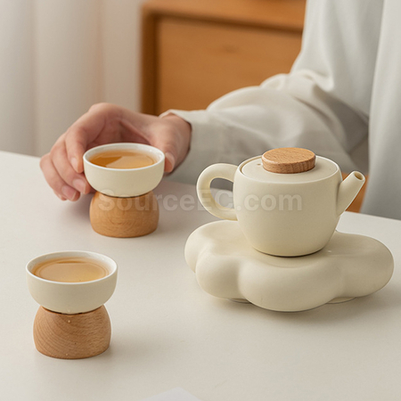 Customization Light‑Luxury Ceramic Teapot and Teacup Gift Set Corporate Gifts