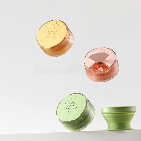 Customization 2‑in‑1 Portable Pill Box Water Cup Corporate Gifts