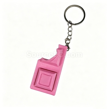 Customization Chocolate Button Decompression Keychain Corporate Gifts