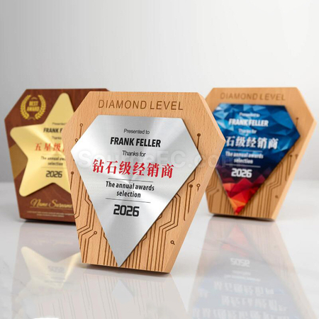 Customization Wooden Trophy Corporate Gifts