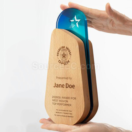 Customization Wooden Trophy Corporate Gifts