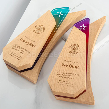 Customization Wooden Trophy Corporate Gifts
