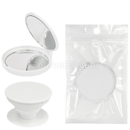 Customization Dual‑sided Mirror Pop‑Socket Phone Stand Corporate Gifts