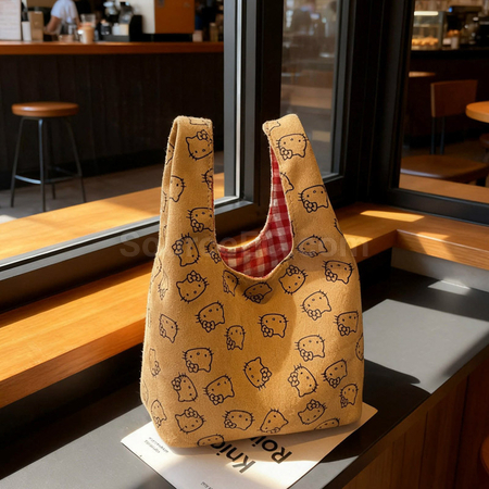 Customization Suede And Vintage Red Plaid Handbag Corporate Gifts