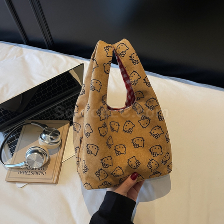 Customization Suede And Vintage Red Plaid Handbag Corporate Gifts