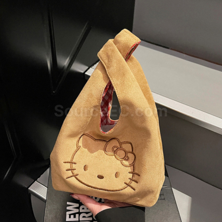 Customization Suede And Vintage Red Plaid Handbag Corporate Gifts