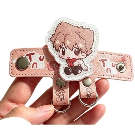 Leather Extension Buckle Bag Charm Anti‑Loss Buckle Customizable