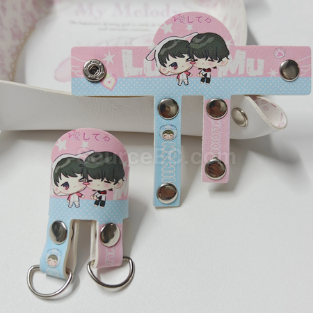 Customization Leather Extension Buckle Bag Charm Anti‑Loss Buckle Customizable Corporate Gifts