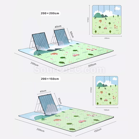 Customization Outdoor Picnic Mat with Backrest Corporate Gifts
