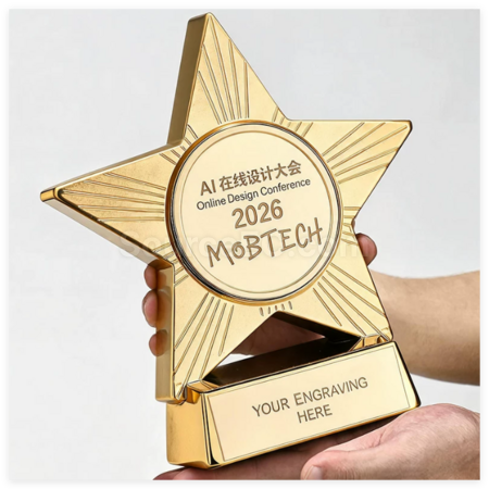Customization Resin Star Award Trophy Corporate Gifts